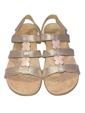 🌟EC🌟 Vionic Amber Adjustable Strap Rose Gold Orthopedic Sandals - Size 8W